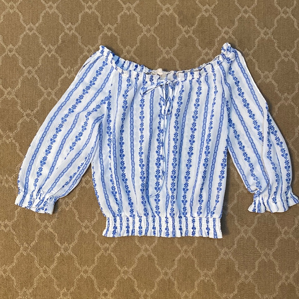 Off The Shoulder Patterned Top